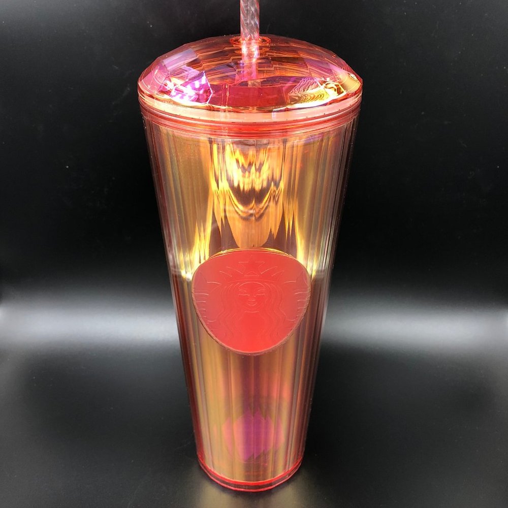 Starbucks Peach Iridescent Unicorn Tumbler